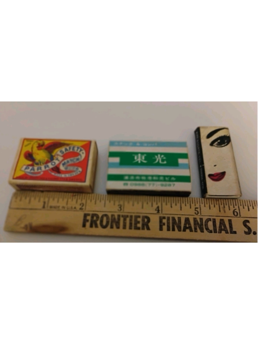 lot of 3 unusual 1980s match boxes
